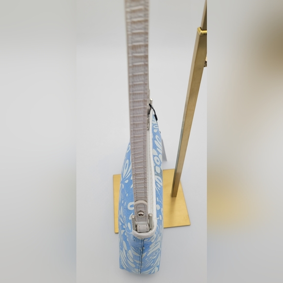 Brahmin Blue Lucent with Leather Shoulder Strap - Picture 6 of 12